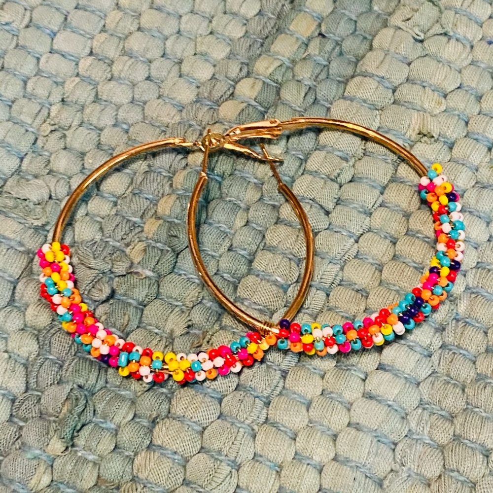 NWT Braided Birch Hoop Earrings